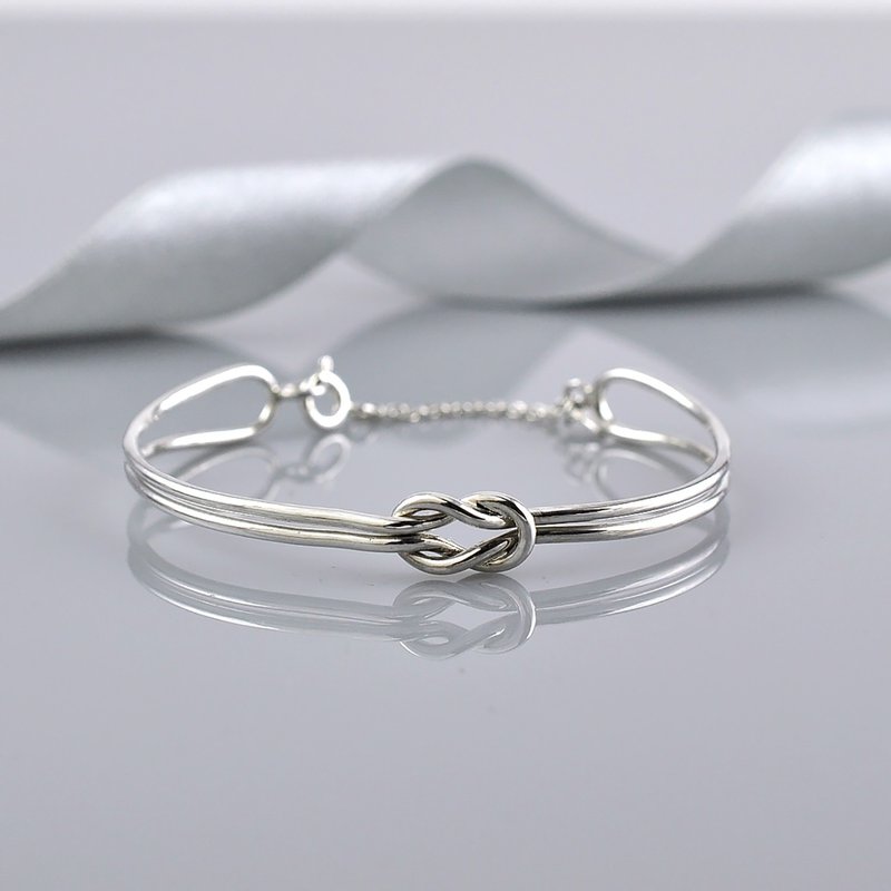 平结手环 925纯银 - 手链/手环 - 纯银 银色