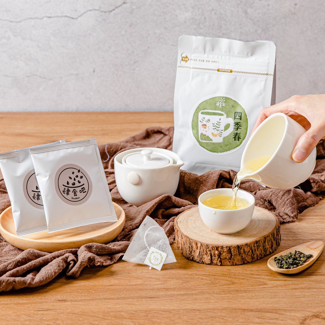 【肆食吧】四季春-三角茶包 (10入) - 茶 - 塑料 绿色