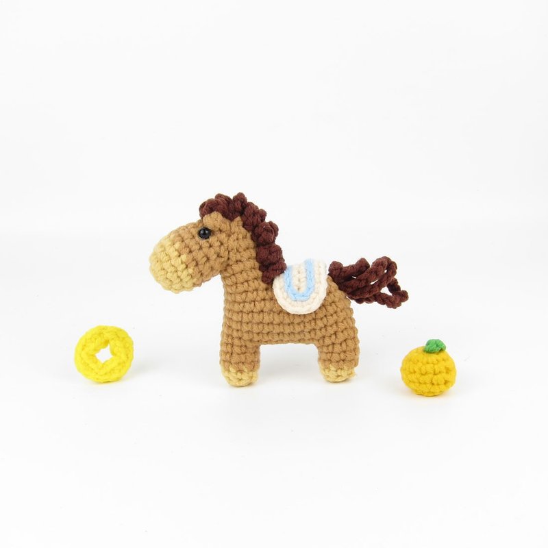 【马年限定】招财马吊饰 钥匙圈/挂饰 - 钥匙链/钥匙包 - 其他人造纤维 咖啡色