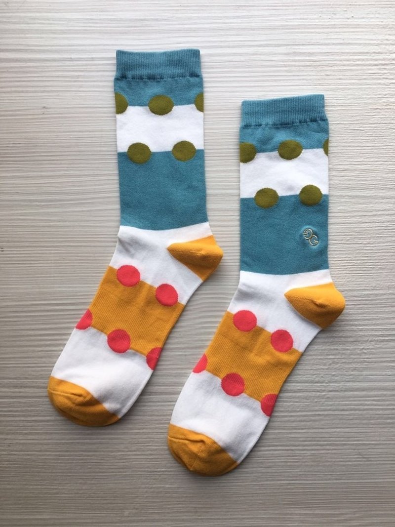 【NEW】1813BL_MEN - 袜子 - 聚酯纤维 绿色