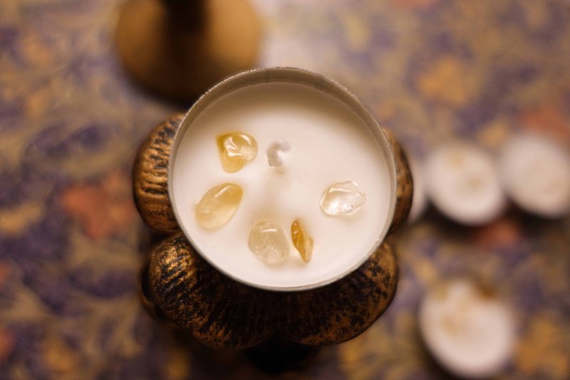 【水晶许愿蜡烛 l 赚到更多钱财8】 - 其他 - 其他材质 