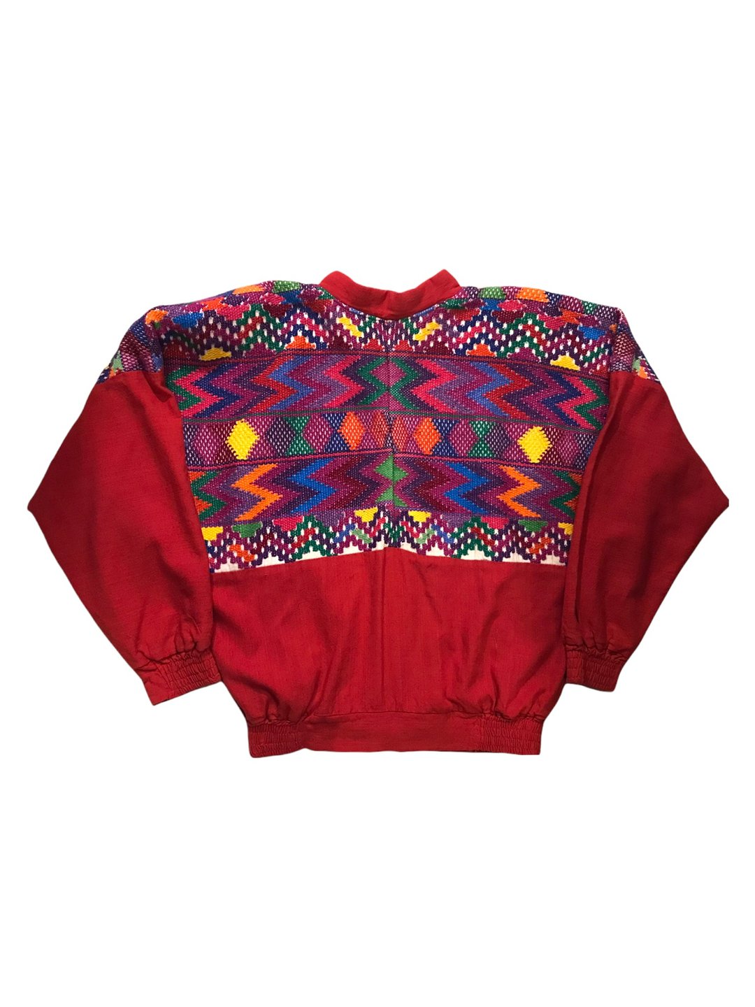 • 爱头牌 •Vintage Pattern Crazy Jacket 危地马拉手工刺绣外 - 女装休闲/机能外套 - 棉 红色