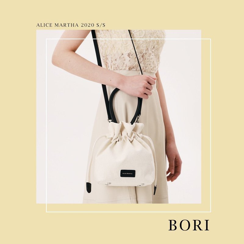 Alice Martha BORI小水桶包 - 黑 - 侧背包/斜挎包 - 人造皮革 黑色