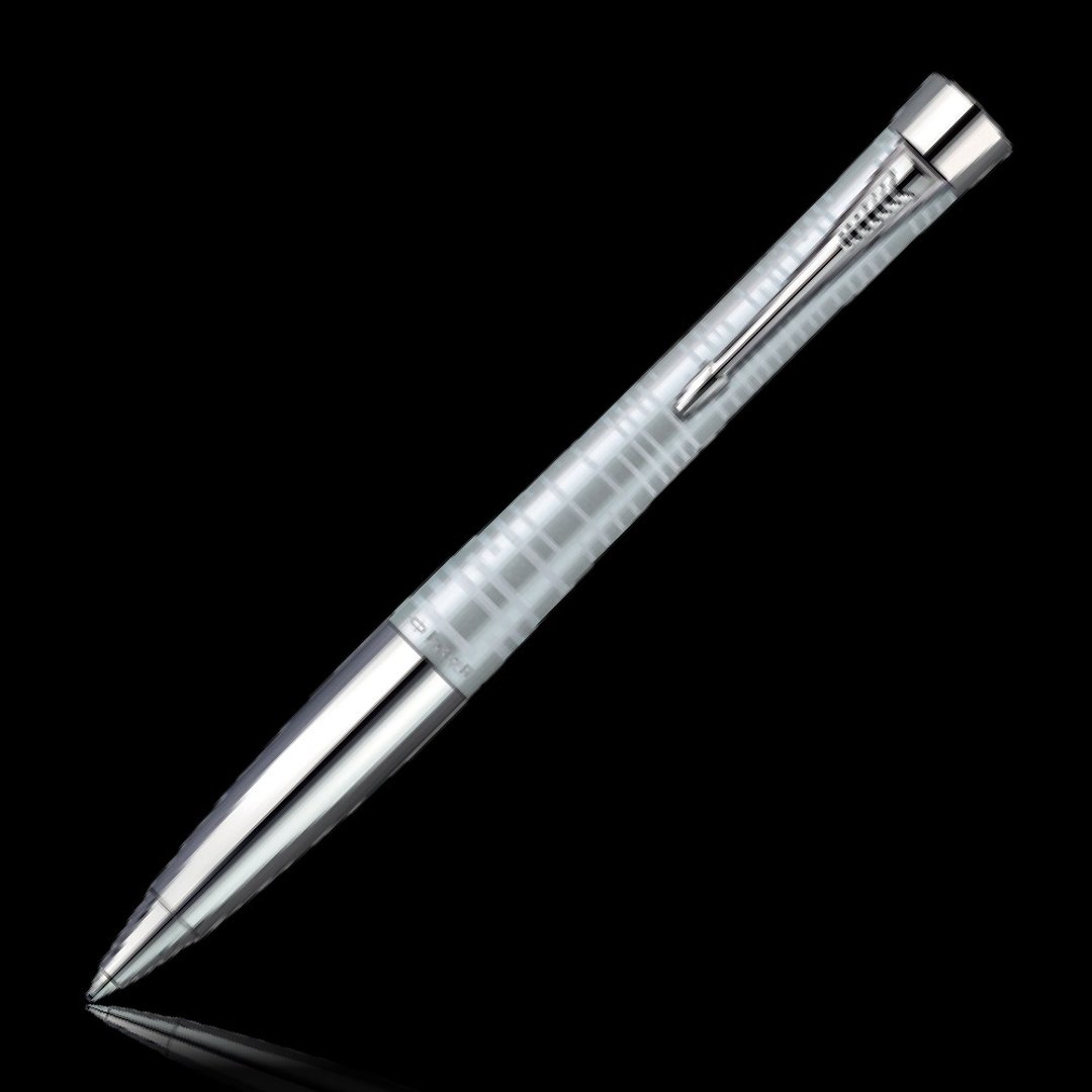 Parker 派克 都会 时尚系列 螺纹(亮银) 原子笔 - 圆珠笔/中性笔 - 其他金属 银色