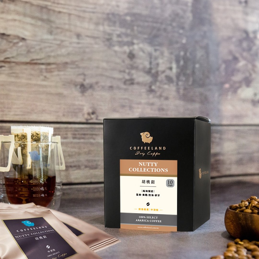 COFFEELAND | 胡桃钳 - 滤挂咖啡独家风味(中深焙)(10g*10入/盒) - 咖啡 - 新鲜食材 咖啡色