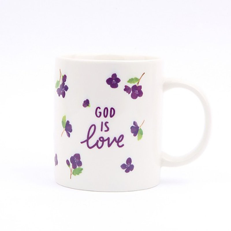 花漾系列-福音Mug  02.God is Love (紫恋) - 保温瓶/保温杯 - 瓷 