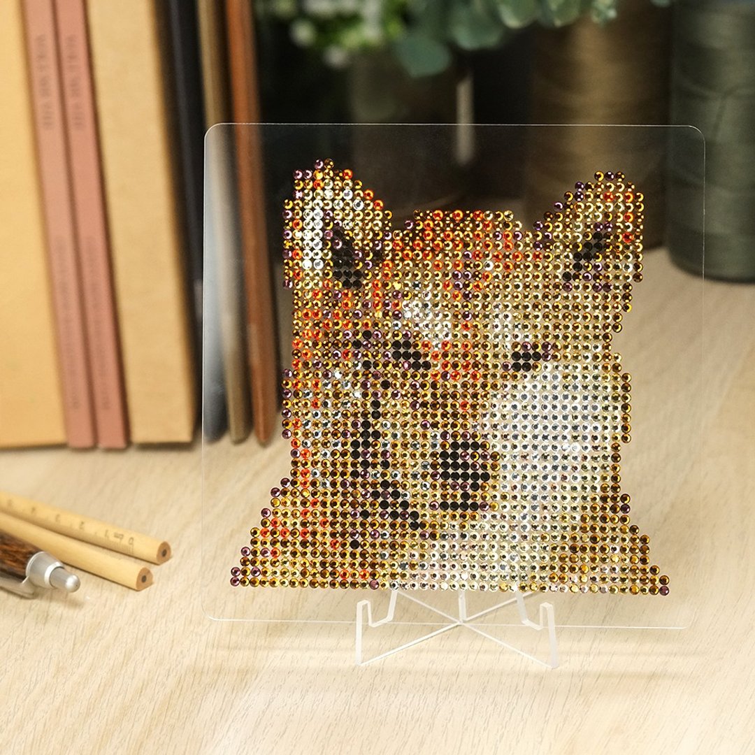 Rhinestone Craft柴犬水钻装饰DIY材料包 - 其他 - 其他材质 橘色