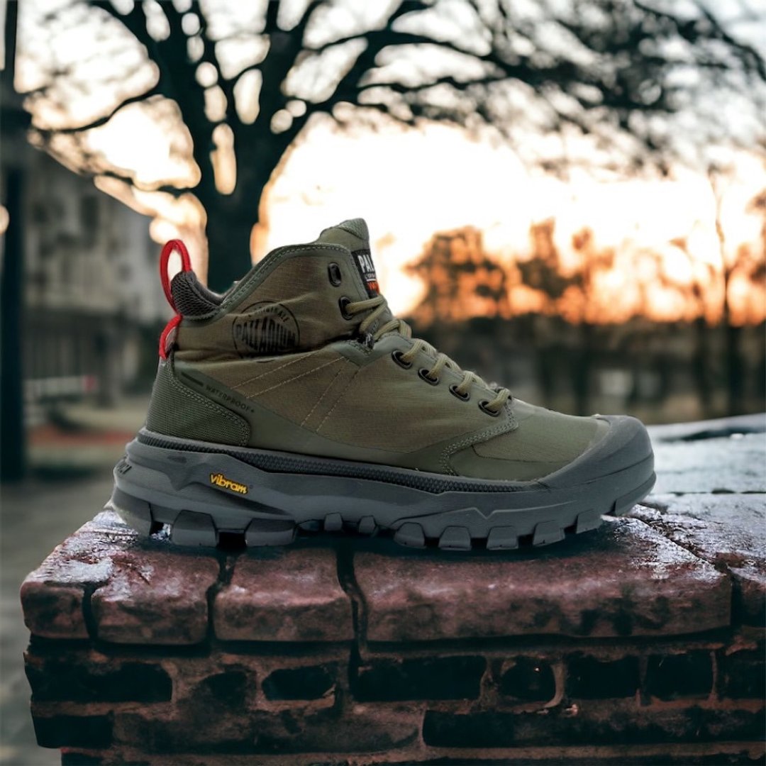 PALLADIUM 黄金大底Vibram联名防水中筒靴79108 - 女款休闲鞋 - 其他材质 多色