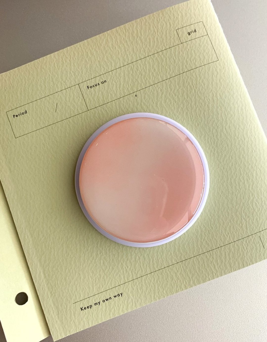Misty Rose epoxy iphone phone grip magsafe - 手机配件 - 其他材质 粉红色