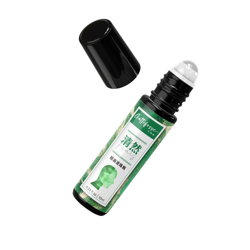 【卡佛香】清然精油滚珠—舒缓头部不适  清爽醒脑 - 身体护肤/按摩油 - 玻璃 黑色