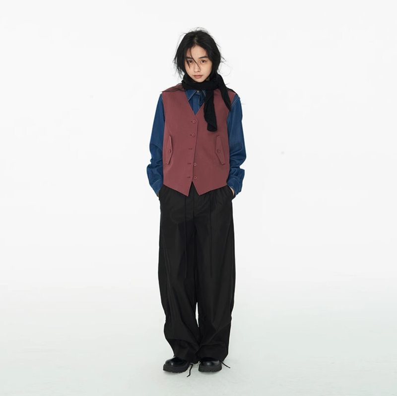 Thread 复古极简通勤背心 - 女装背心 - 其他材质 多色