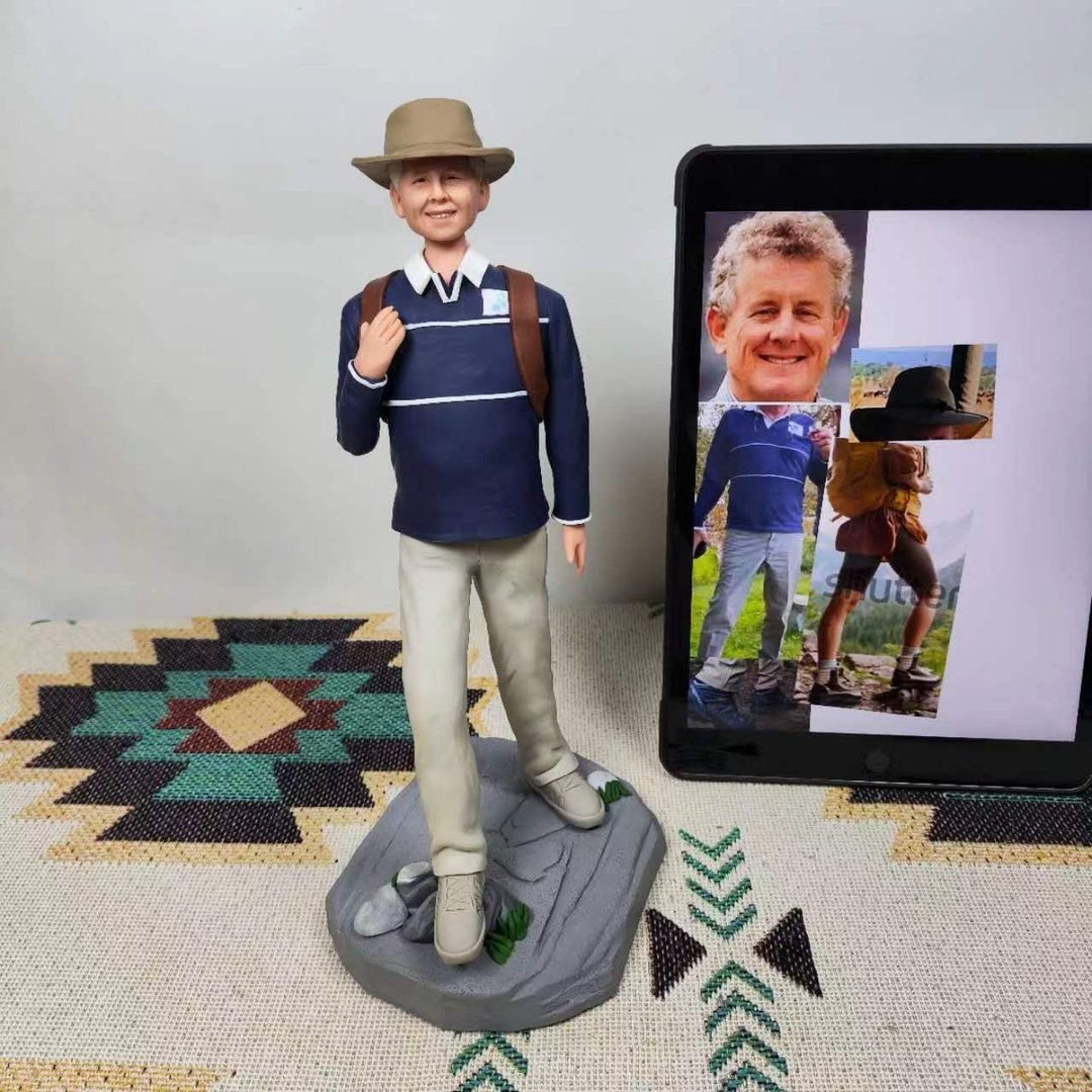 客制化人物公仔 人偶 3D人像画 似颜绘 肖像 定制 生日 纪念 老人 - 玩偶/公仔 - 粘土 多色