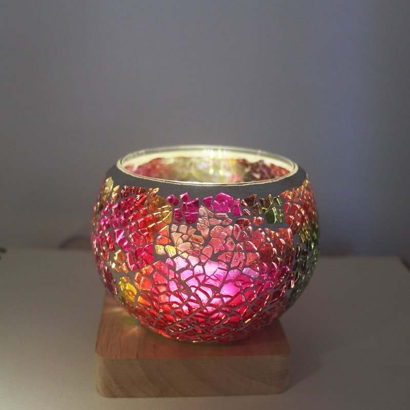 波希米亚琉璃灯 - 沉醉粉 - 摆饰 - 琉璃 粉红色