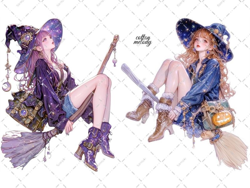 original sticker no.6848 人物贴纸 原创贴纸 人物贴纸 女孩贴纸 原创人物贴纸 - 贴纸 - 纸 