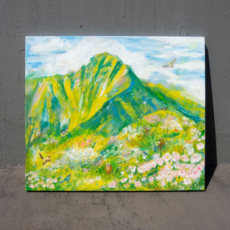 【唯一原画】丰硕玉山 仅画布不含框 - 海报/装饰画/版画 - 其他材质 绿色