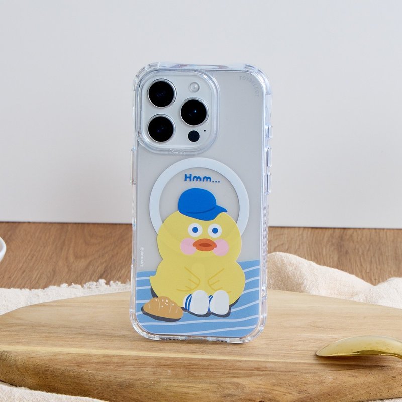 早午餐兄弟小黄鸭思索抗黄防摔MagSafe iPhone手机壳 - 手机壳/手机套 - 塑料 多色