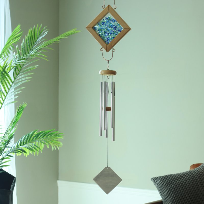 【梦之潮韵-38吋】/日系风铃/毕业季/礼品/母亲节礼物/生日礼物 - 摆饰 - 玻璃 蓝色