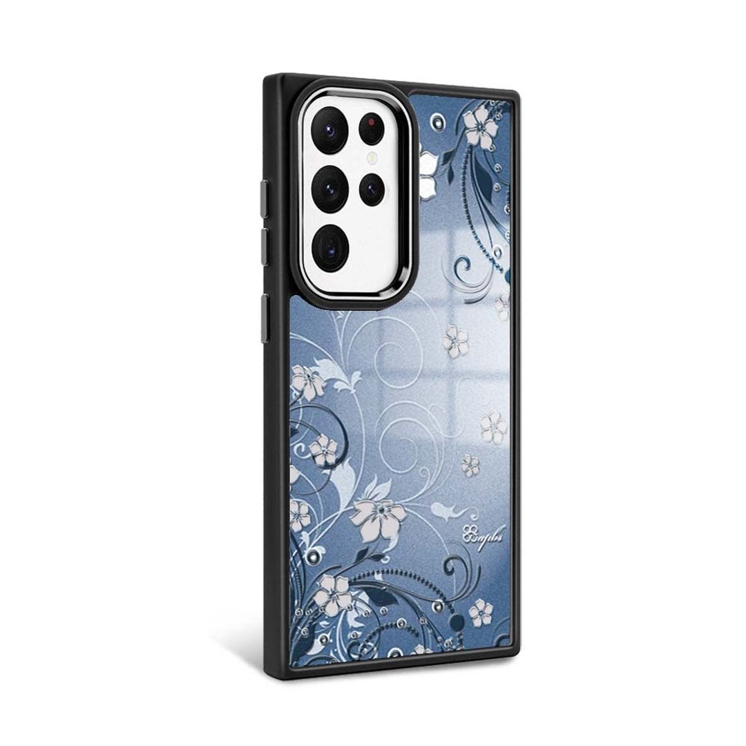 Samsung S24 系列 防摔合金框磁吸镜面手机壳-Bluedream-黑框 - 手机壳/手机套 - 其他材质 多色