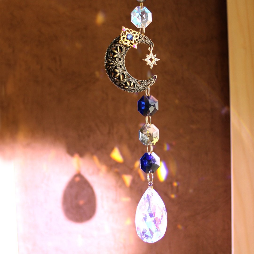 Moonlight Drop Suncatcher - 其他 - 玻璃 蓝色