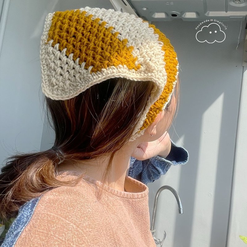 钩针编织发带 - 发带/发箍 - 聚酯纤维 多色