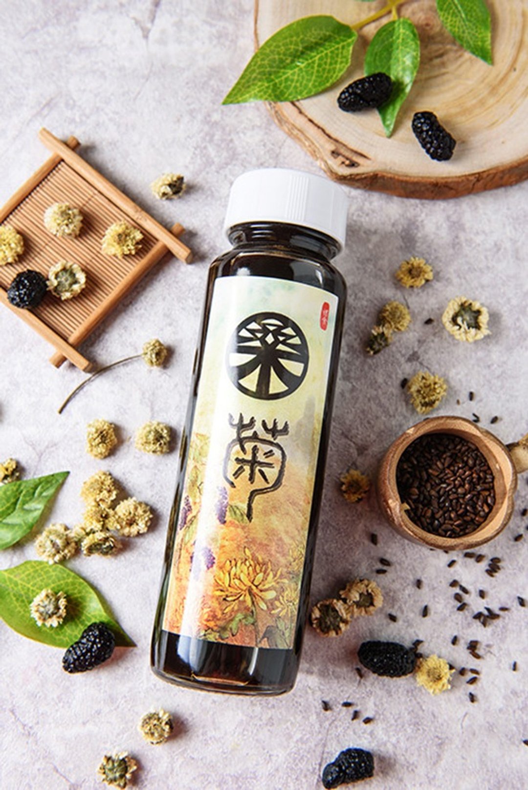 桑菊の饮  天然浓缩原液 400ml - 果汁/蔬果汁 - 玻璃 咖啡色