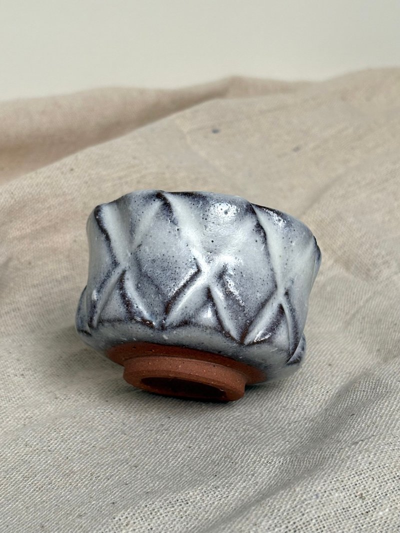 陶作家 - 白萩刻纹小杯 茶杯 - 茶具/茶杯 - 陶 