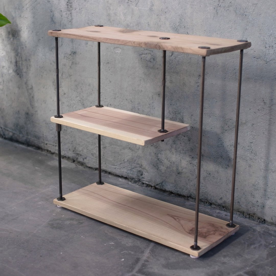 木铁 搁板架 ∣ 450*450*180 ∣ 沙色 ∣ 厕所/厨房收纳架 - 其他家具 - 木头 卡其色
