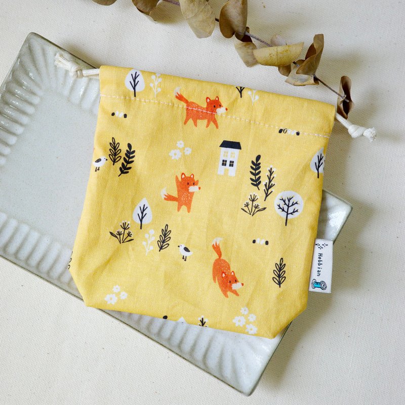 秋日公园  - 束口袋 束口包 | 海柏手作 - 束口袋双肩包 - 棉．麻 