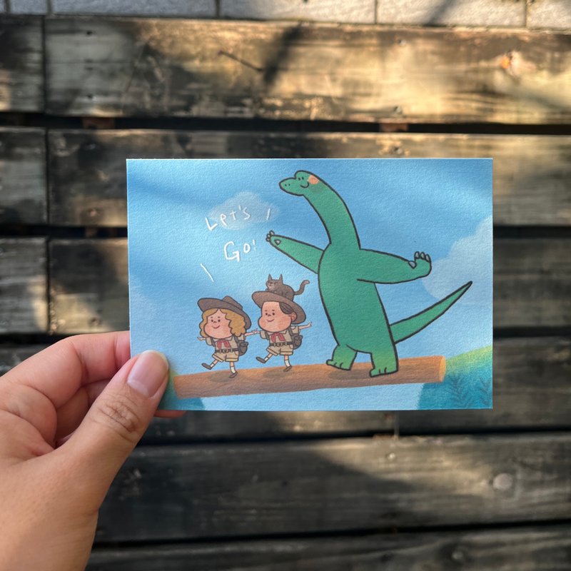 K.C x Johnny 探险小队明信片 - 卡片/明信片 - 纸 