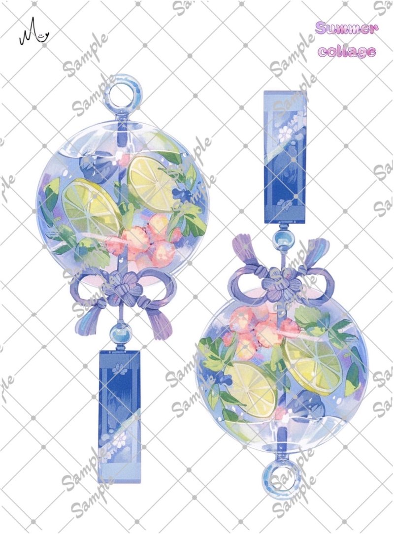 夏季系列限时原创装饰贴纸，有效期至 8 月 10 日 - 贴纸 - 纸 