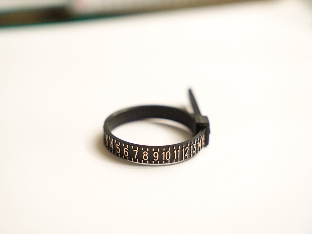 US Ring Sizer 戒围测量器 (美围) - 零件/散装材料/工具 - 塑料 黑色