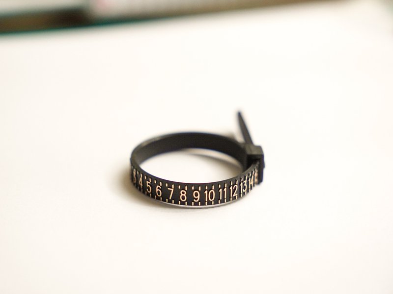 US Ring Sizer 戒围测量器 (美围) - 零件/散装材料/工具 - 塑料 黑色
