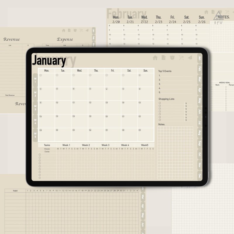 2023年多功能电子手帐 - 电子手帐及素材 - 其他材质 