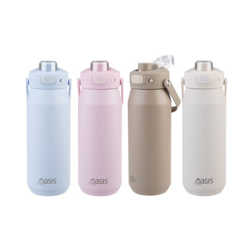 Oasis 三层陶瓷弹盖保温/保冰瓶 750ml - 保温瓶/保温杯 - 不锈钢 多色