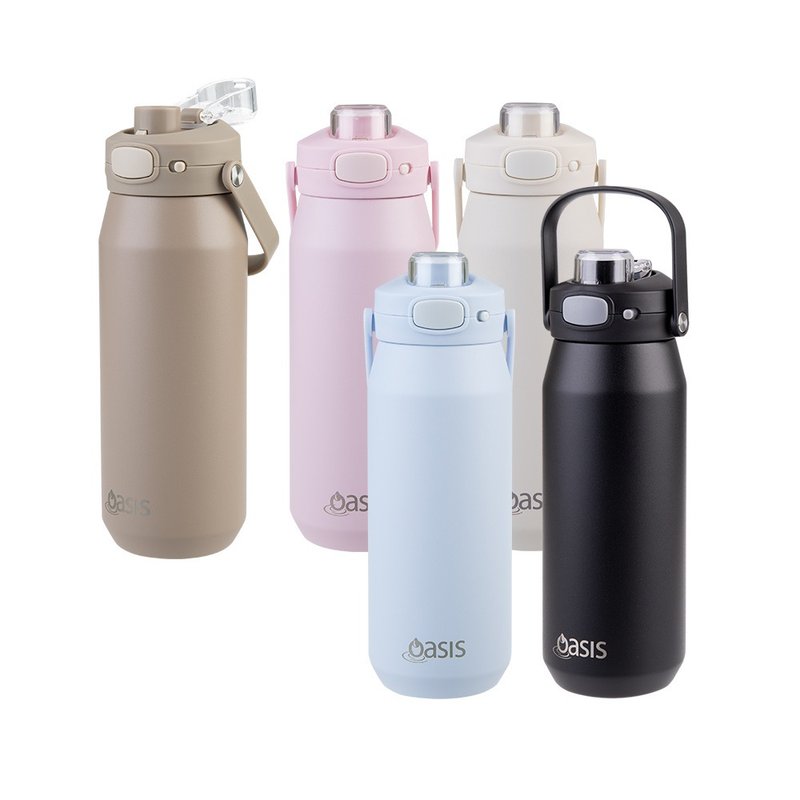 Oasis 三层陶瓷弹盖保温/保冰瓶 750ml - 保温瓶/保温杯 - 不锈钢 多色