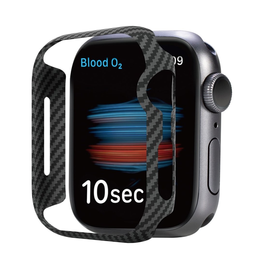 AirCase Apple Watch SE/6/5/4 高精工600D芳纶锻造保护壳 44m - 数码小物 - 其他人造纤维 黑色