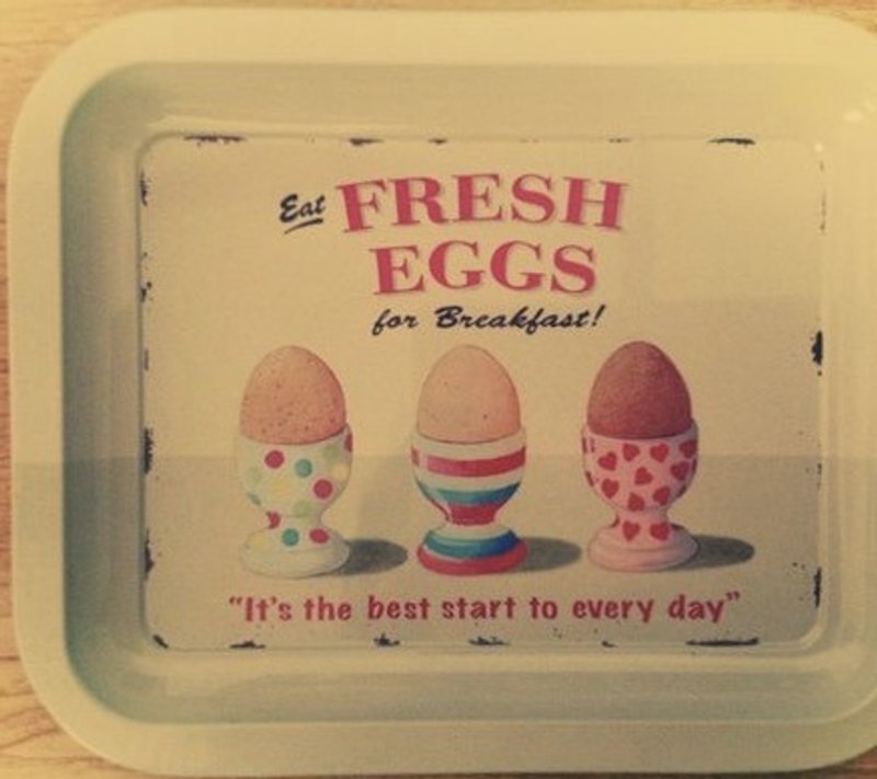 【 T - C 】复古铁皮 盘子 Vintage 复活节 - 铅笔盒/笔袋 - 其他金属 