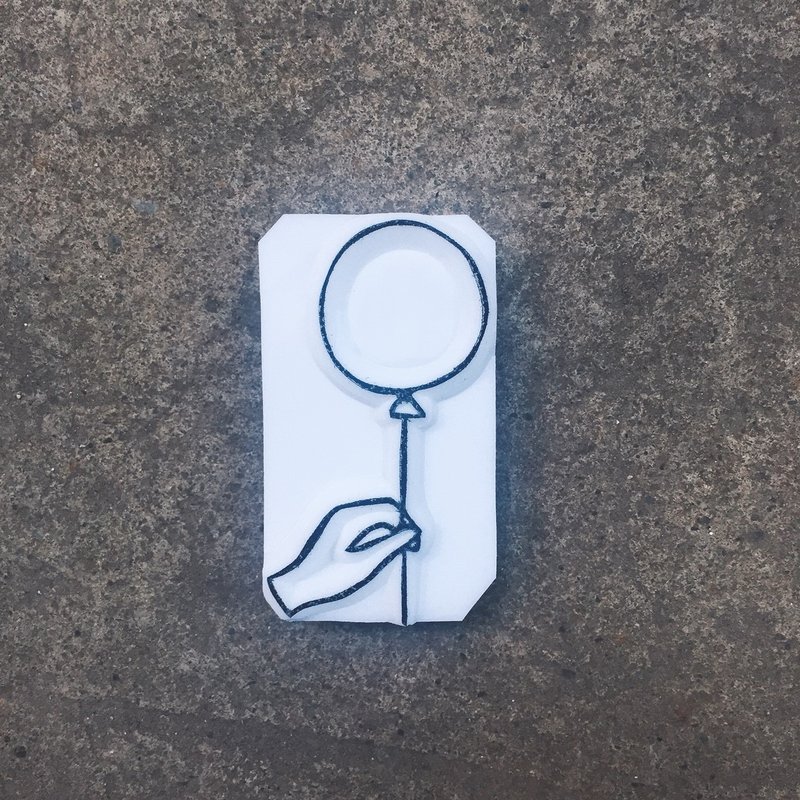 盖哪手工印章[手持气球] - 印章/印台 - 其他材质 