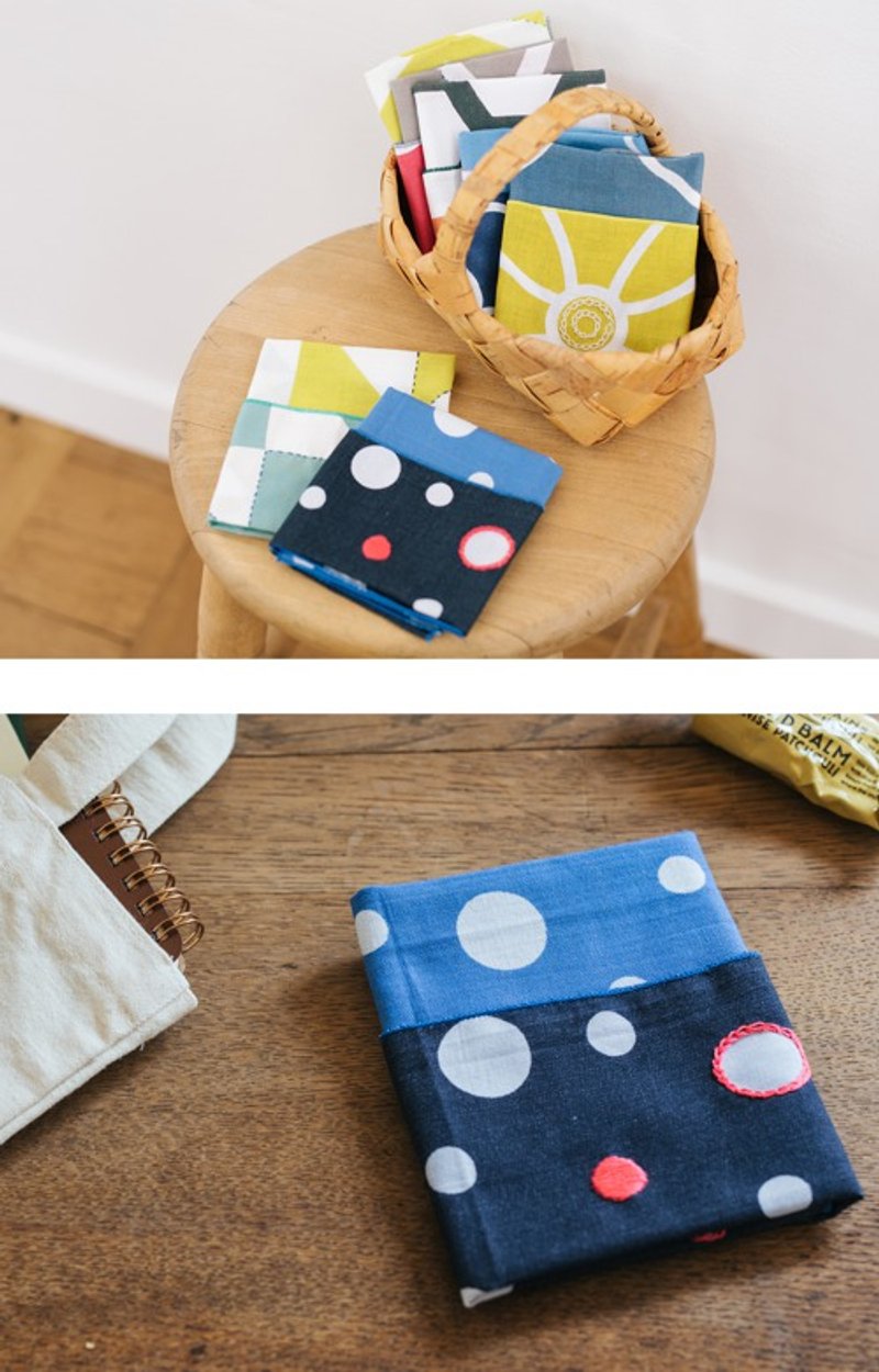 手工刺绣手帕 叠色 ～雪霰～ - 其他 - 其他材质 