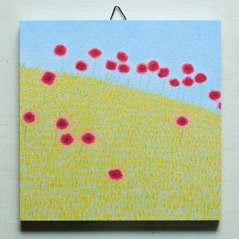 Art panel No.28 / Fragment of memory - 海报/装饰画/版画 - 纸 黄色