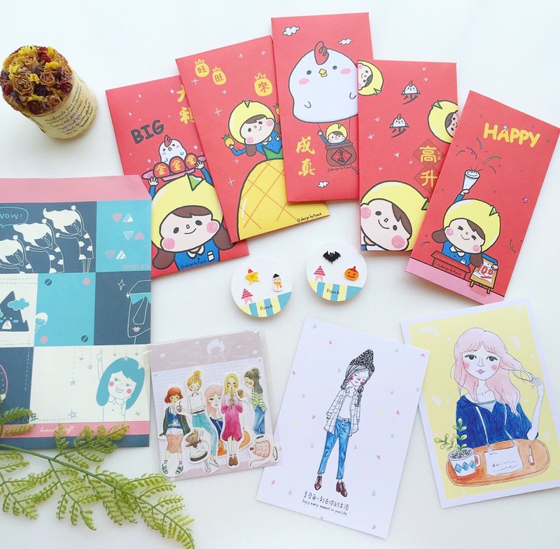 Goody Bag - Pista丘幸福组合福袋 - 耳环/耳夹 - 其他材质 