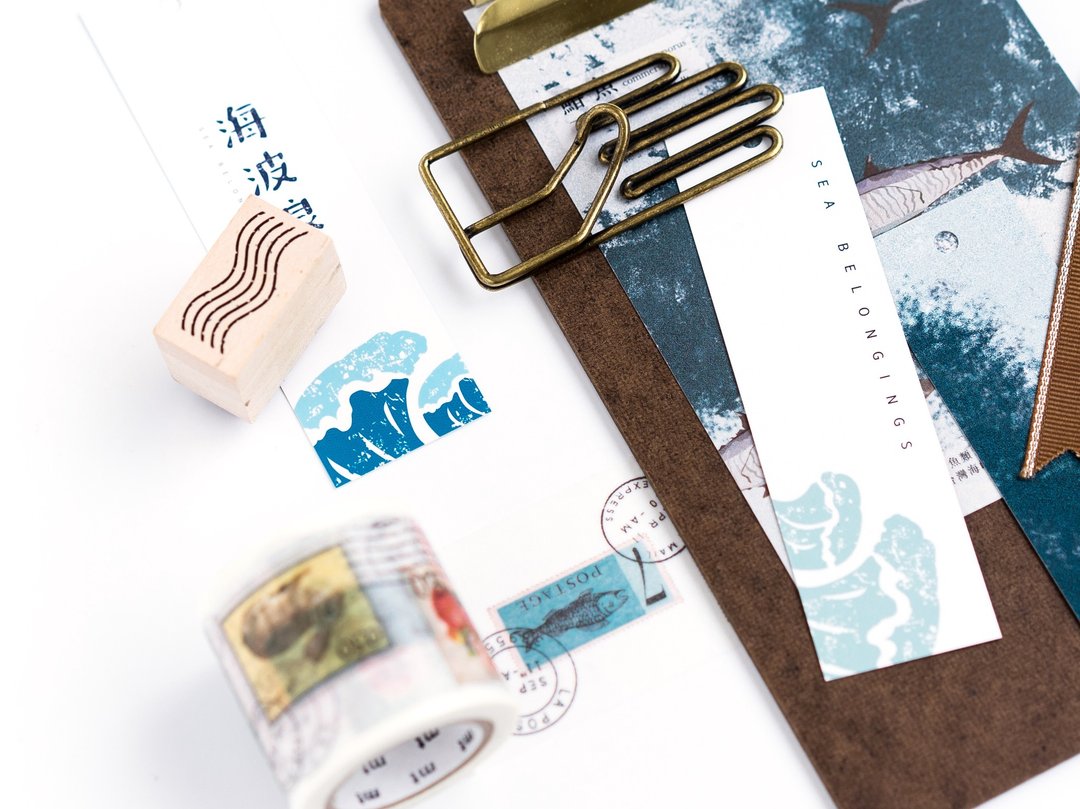 海波浪 海洋印象 书签 绿海影 - 书签 - 纸 