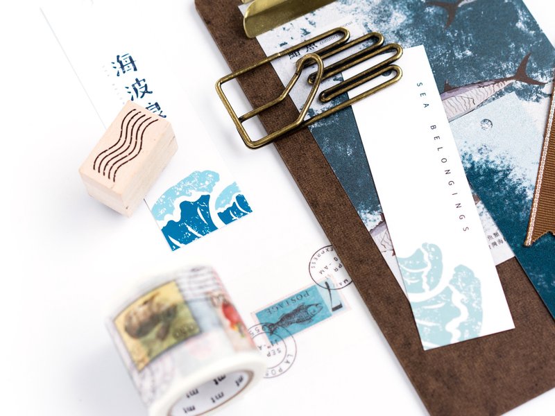 海波浪 海洋印象 书签 绿海影 - 书签 - 纸 