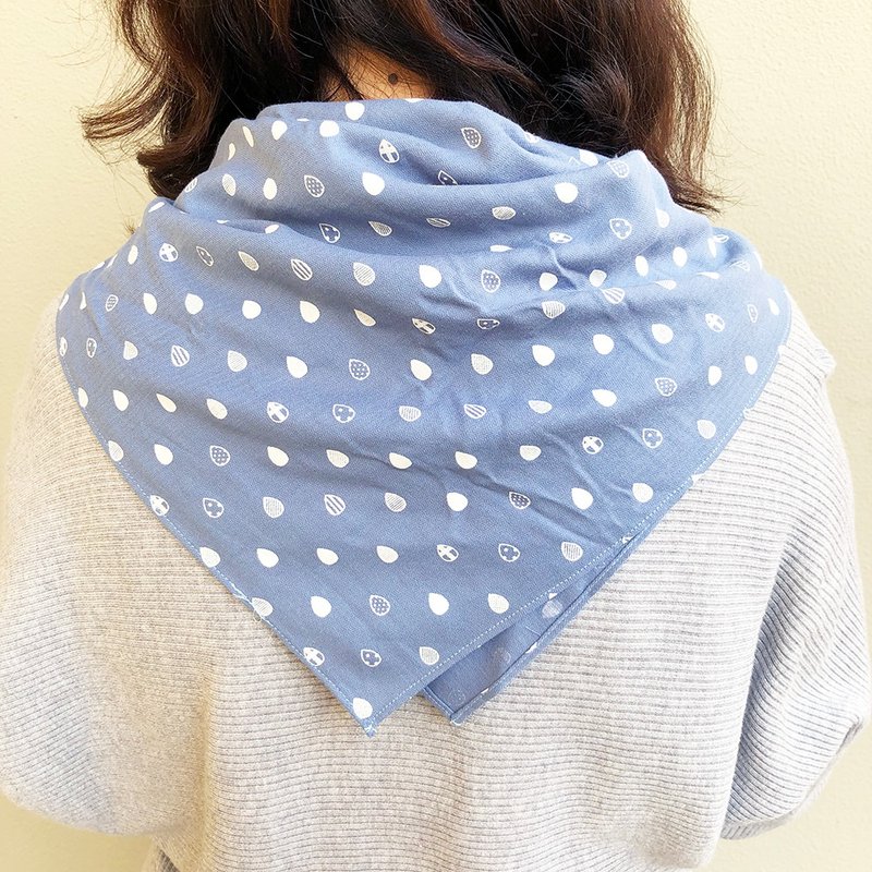 雨滴 共两色 丝巾 领巾 围巾 披肩 - 丝巾 - 棉．麻 多色