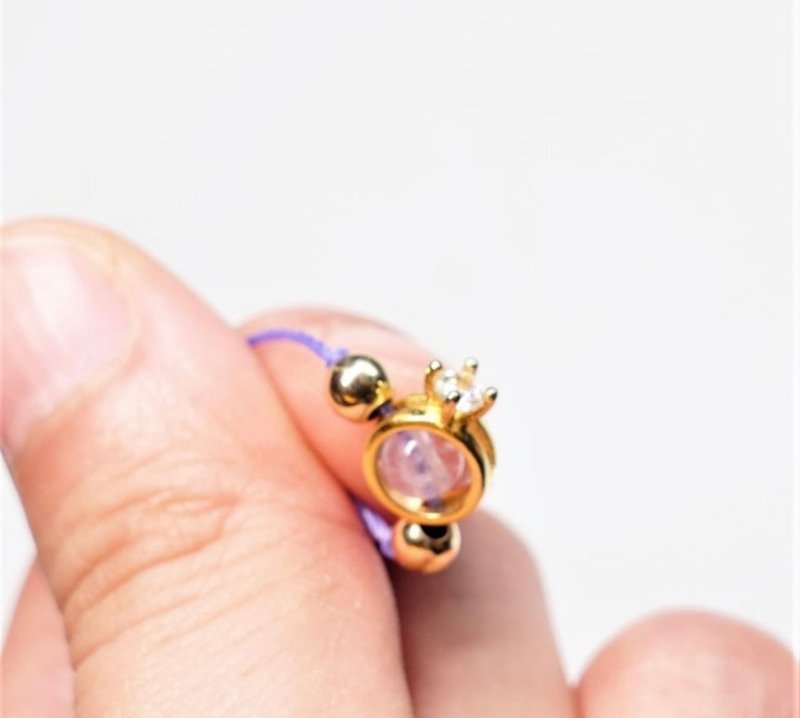 嫁给我好吗 粉晶蜡线手链 - 手链/手环 - 其他材质 粉红色