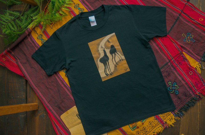 似曾相识-黑色 - 中性连帽卫衣/T 恤 - 棉．麻 黑色