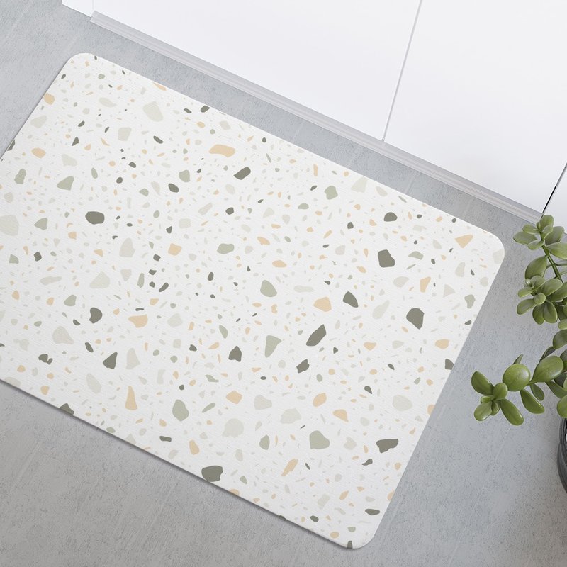 莫兰迪石子 - 黄绿  - 硅藻土地垫(硬式) - 地垫/地毯 - 其他材质 