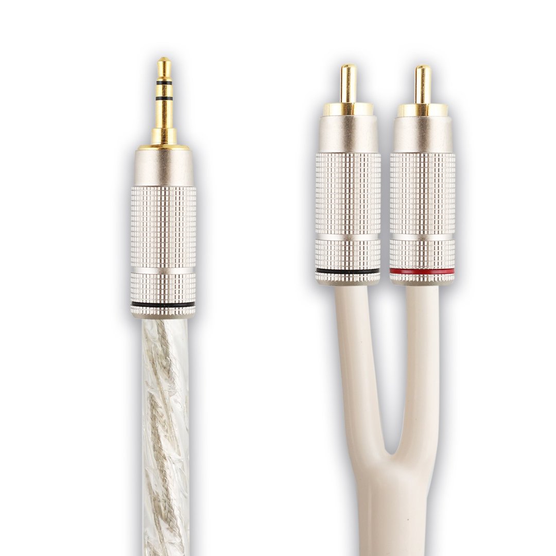 【川木】美国镀银 3.5mm 转RCA 镀银音频线【M197】手机 电脑 AV - 数码小物 - 其他材质 