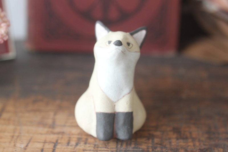 狐狸迷你人物 - 玩偶/公仔 - 陶 卡其色