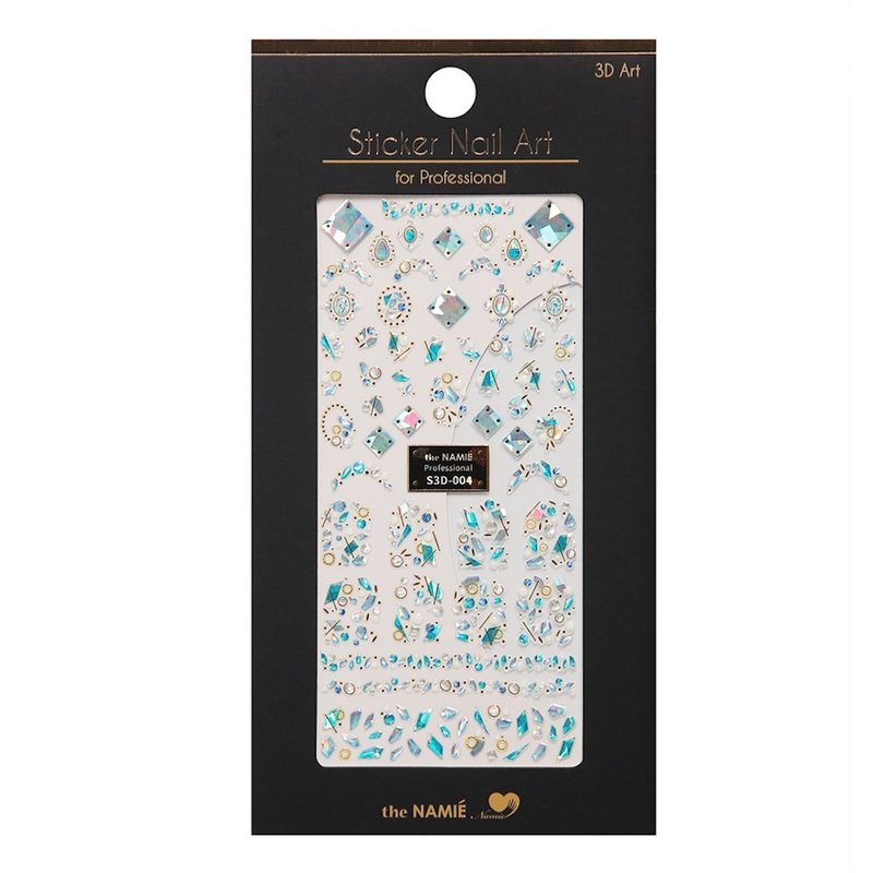 【 专业用】美甲贴纸 3D Art 闪烁卵石 - 指甲油/指甲贴 - 纸 金色